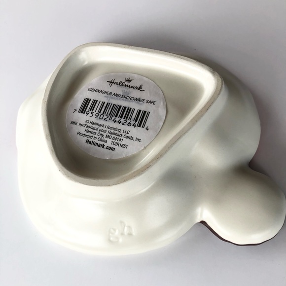 Hallmark small ceramic snowman serving dish - Picture 4 of 6